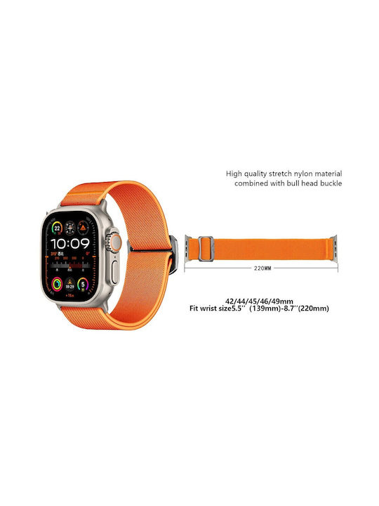 Kalebol Strap Fabric Orange (Apple Watch 10, Ultra 2, Ultra 49mm, 9, 8, 7)