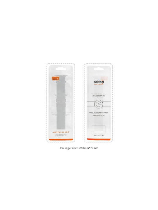 Kalebol Каишка Сив (Apple Watch 10, Ultra 2, Ultra 49mm, 9, 8, 7)