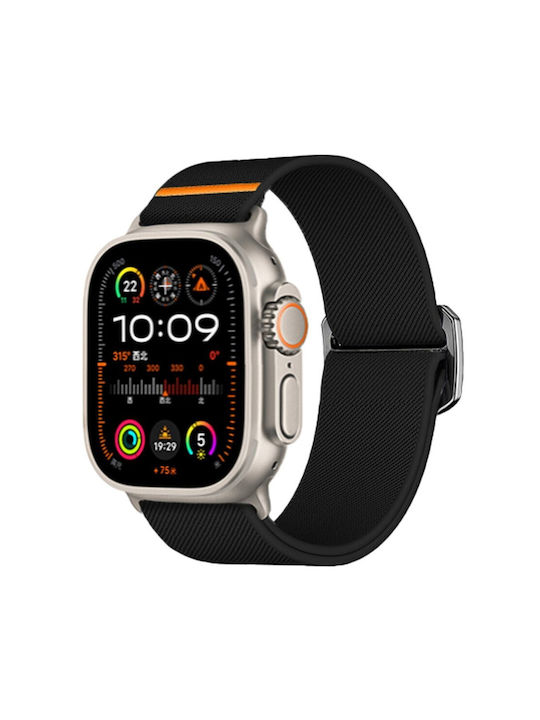 Kalebol Λουράκι Υφασμάτινο Μαύρο (Apple Watch 10, Ultra 2, Ultra 49mm, 9, 8, 7)