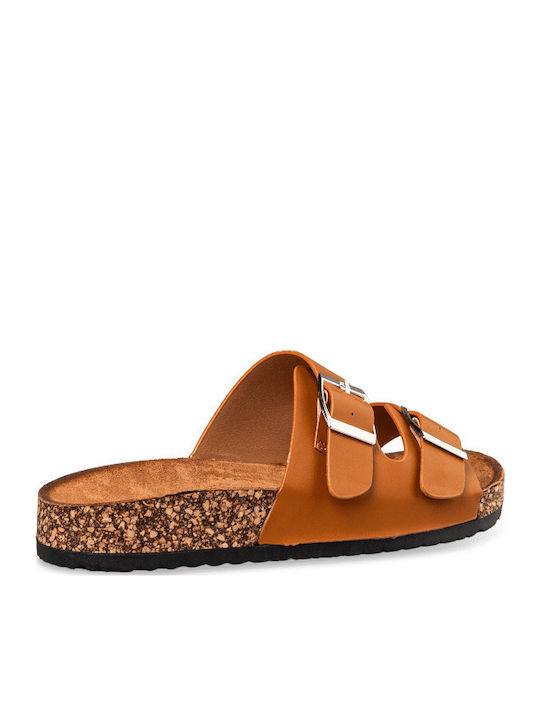 Sandale Casual Damă Flatforme Maro
