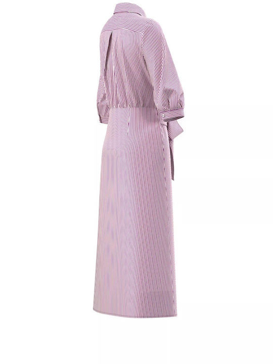 Rochii De Vară Pentru Femei Midi Rochie-Cămașă Violet