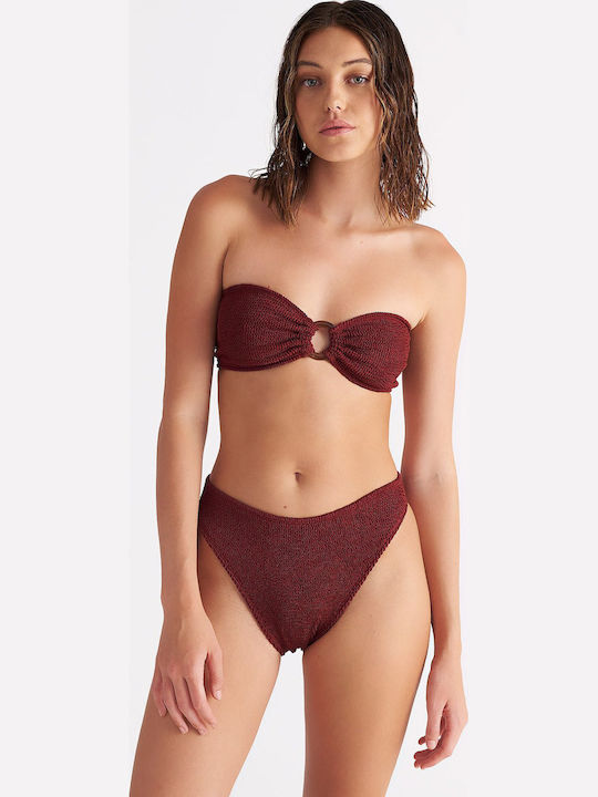 Strapless Bikini Red