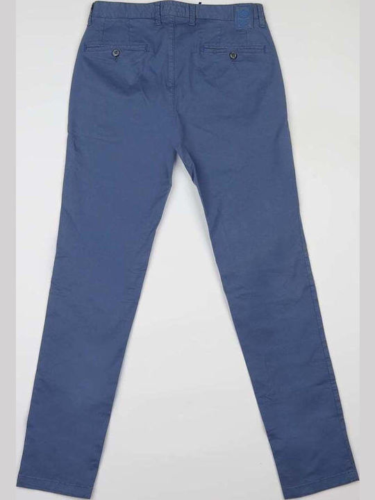 Παντελόνι Chino Ελαστικό σε Slim Εφαρμογή Μπλε