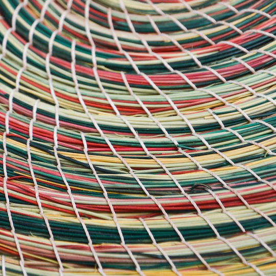 Wicker Round Decorative Tray 40x40cm