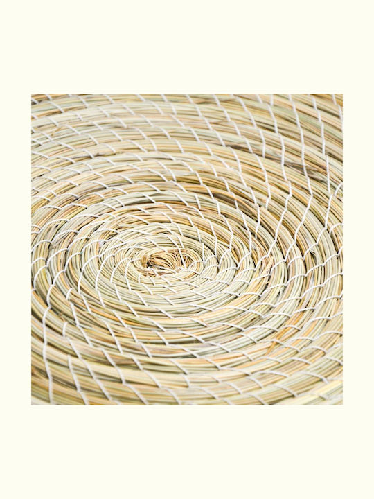 Wicker Round Decorative Tray 40x40cm