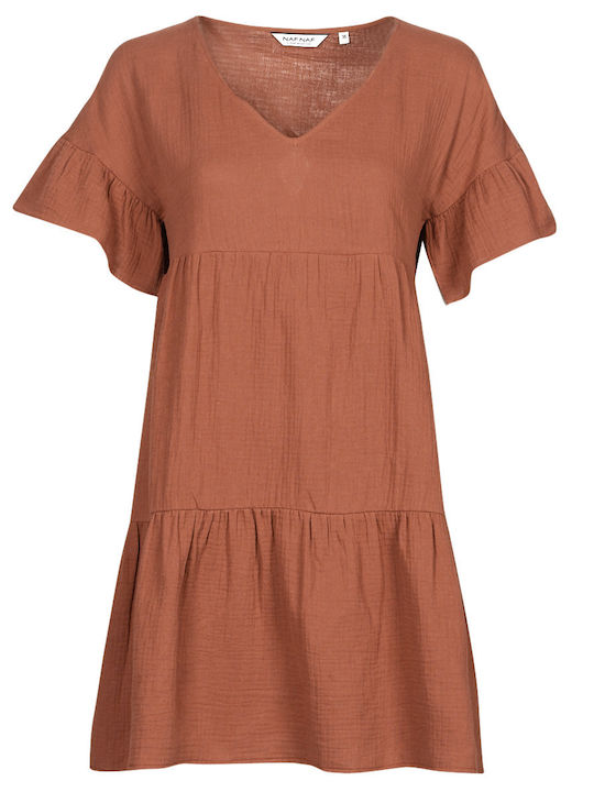 Sommer Mini Kleid Orange