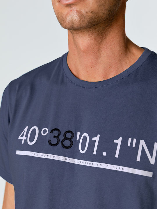 Snta T-Shirt Print & Embroidery 4038011n Blue