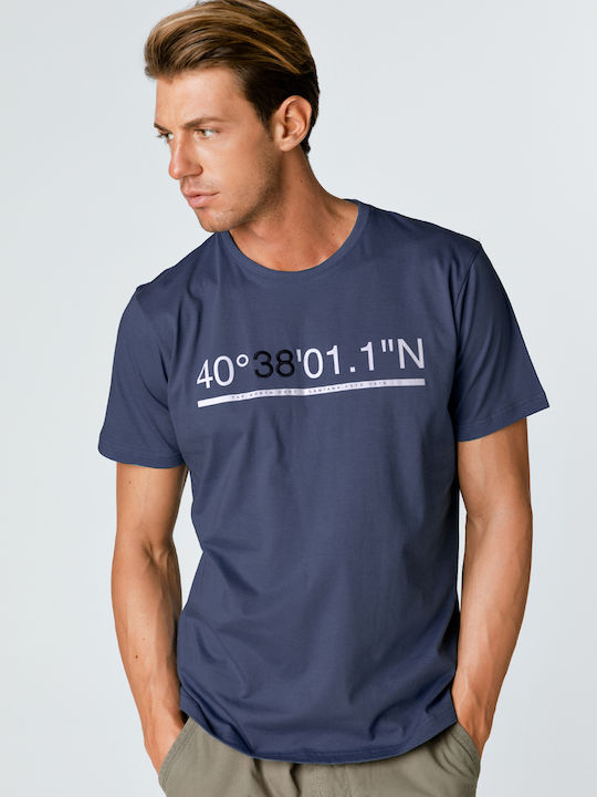 Snta T-Shirt Print & Embroidery 4038011n Blue