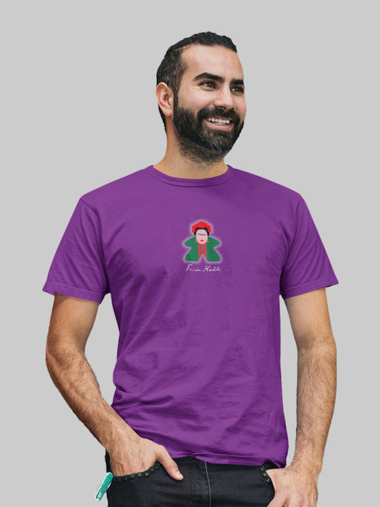 Frida Kahlo Meeple T-shirt Black