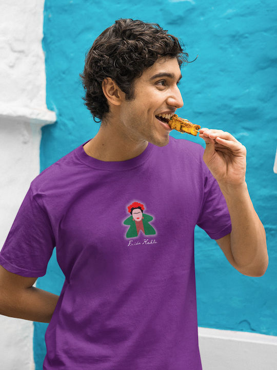 Frida Kahlo Meeple T-shirt Black