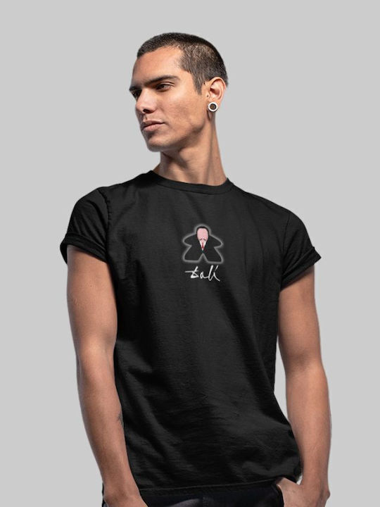 Dali Meeple T-Shirt Hellblau