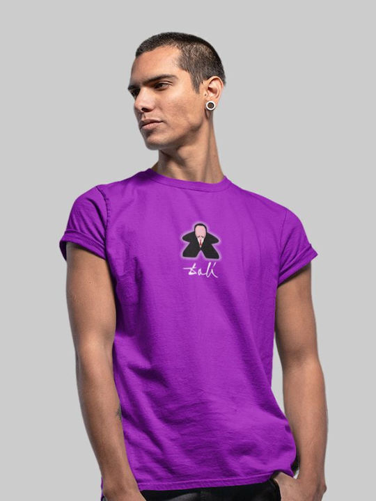 Dali Meeple T-Shirt Hellblau