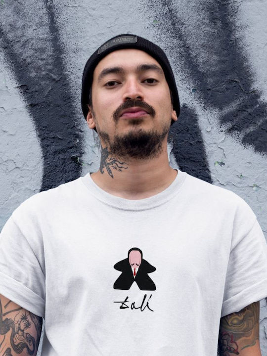 Dali Meeple T-Shirt Hellblau