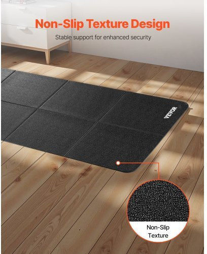 Vevor Δάπεδο Οργάνων Γυμναστηρίου Μαύρο 61x173cm 1τμχ