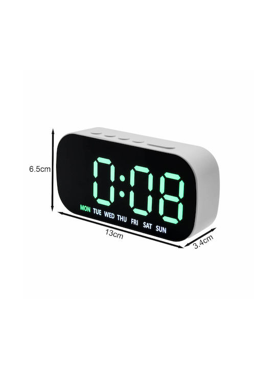 Tabletop Digital Clock LED Plastic With Green Alarm Clock DS-5507