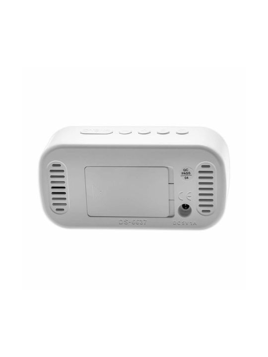 Tabletop Digital Clock LED Plastic With Green Alarm Clock DS-5507