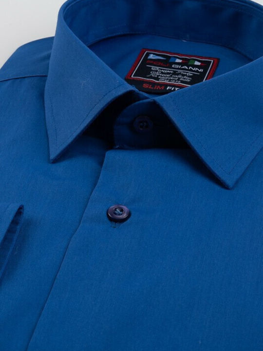Poligianni-domino Υποκάμισο Slim Fit 20502-44 Ρουα