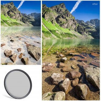 K&F Concept Circular CPL / PL Lens Filter Diameter 77mm with HMC Coating (Multi-Coated) for Camera Lenses