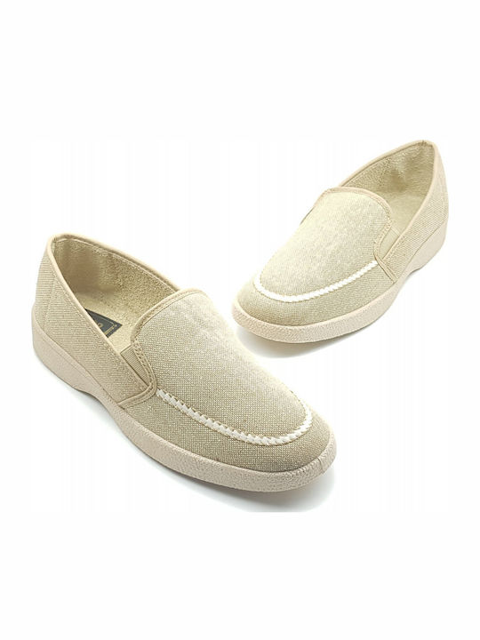 Текстил Мъжки Slip-On Бежов
