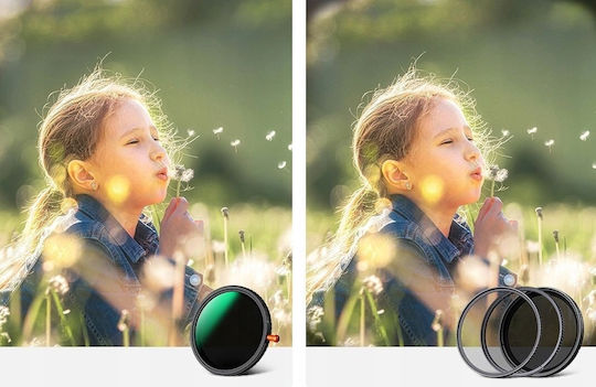 K&F Concept Filtru CPL / Difuzie Cu diametrul 62mm pentru obiective foto