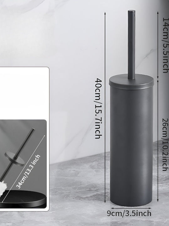Inox Coș de gunoi pentru baie Gri