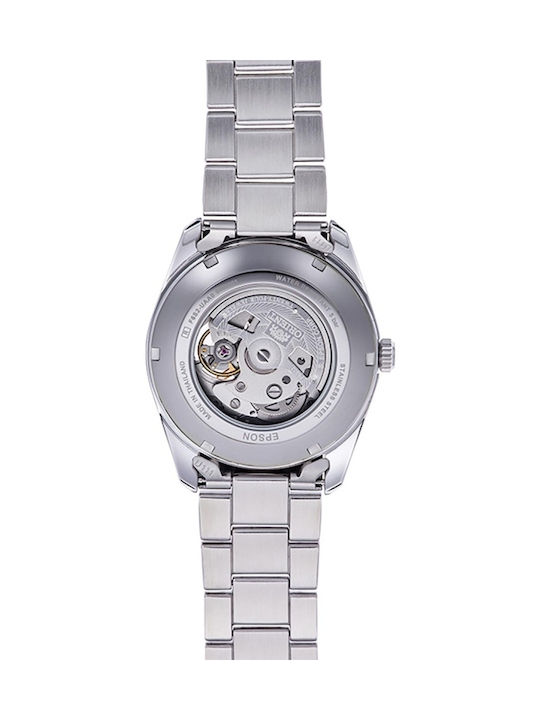 Orient Semi Skeleton Men's Automatic Silver Watch