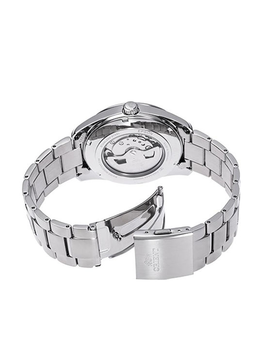 Orient Semi Skeleton Men's Automatic Silver Watch