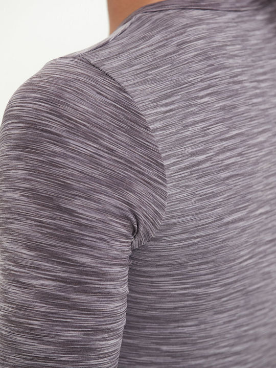 Endurance Damen Bluse L S Crina Seamless Melange 1117 Shark