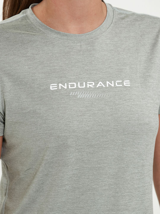 Endurance T-Shirt Wange W Melange S S Tee 3131 Dusty Teal
