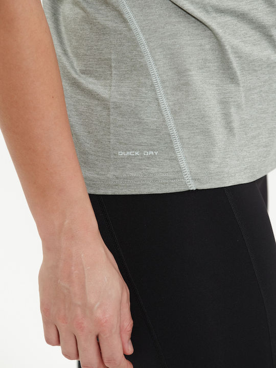 Endurance T-Shirt Wange W Melange S S Tee 3131 Dusty Teal