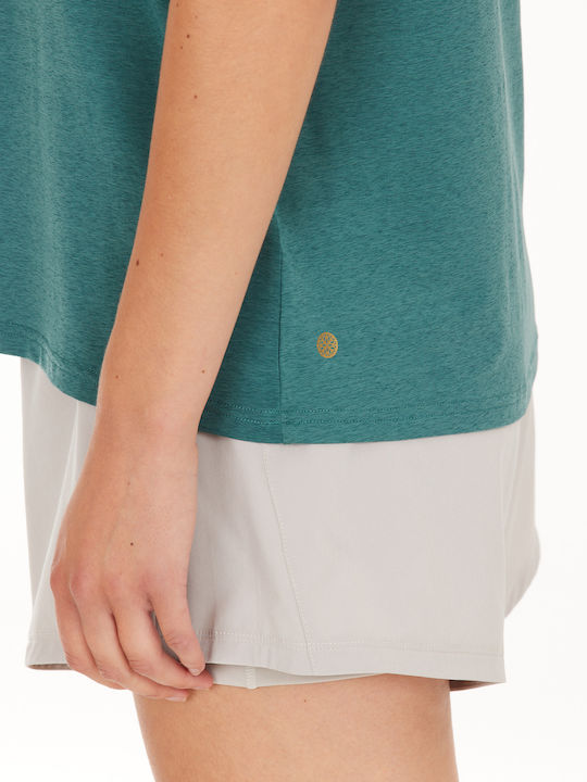 Athlecia Sleeveless Blouse Mota Slub Top 3160 Mallard Green