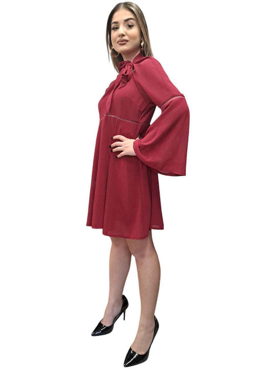 Miss Miss Φιογκο Burgundisches Kleid