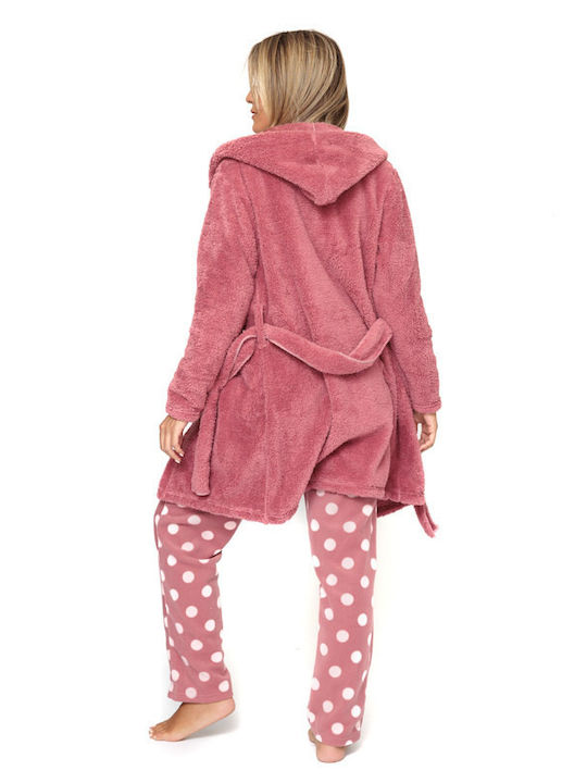 Γυναικείο Σετ Πυτζάμα Ρόμπα Fleece 20207-1