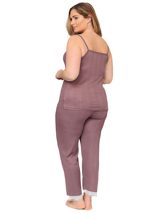 Set Pijamale Dama Dantela 20390