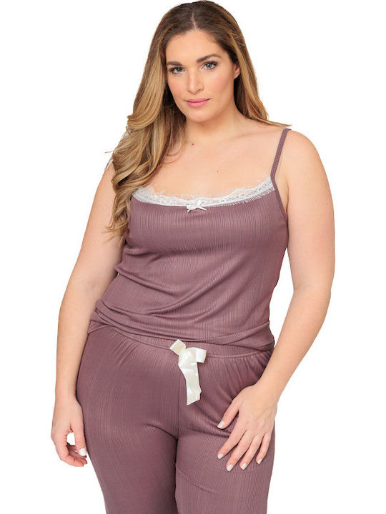 Set Pijamale Dama Dantela 20390