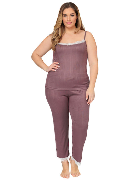 Set Pijamale Dama Dantela 20390