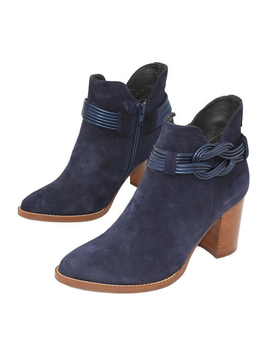 Leder Stiefeletten Mlv Cecilia16 Blau