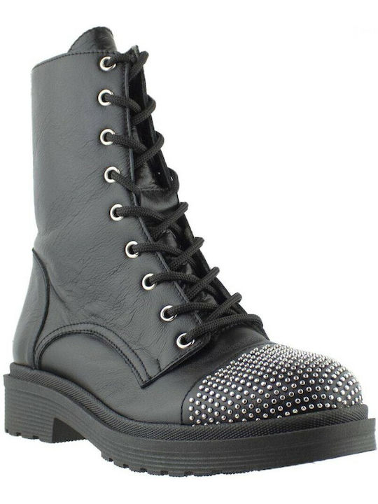 Gatzelis Shoes Combat Boot Laces 21008-Black Leather Gatzelis Shoes