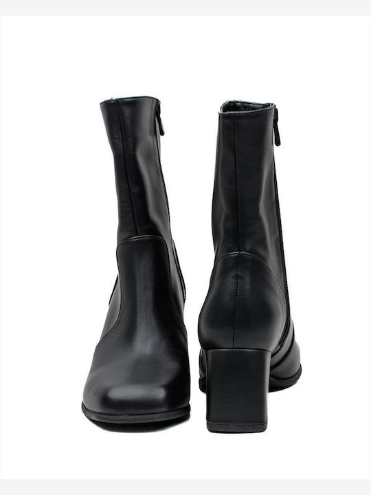 Дамски Кожени Ботуши Zakro Collection S402-fw22-23 Черно
