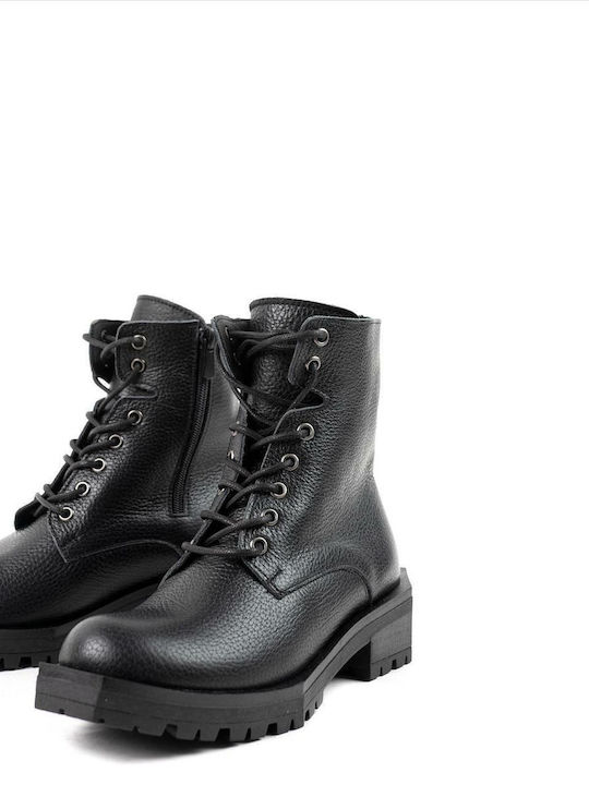 Дамски Кожени Ботуши Zakro Collection 6700-carpe Черно