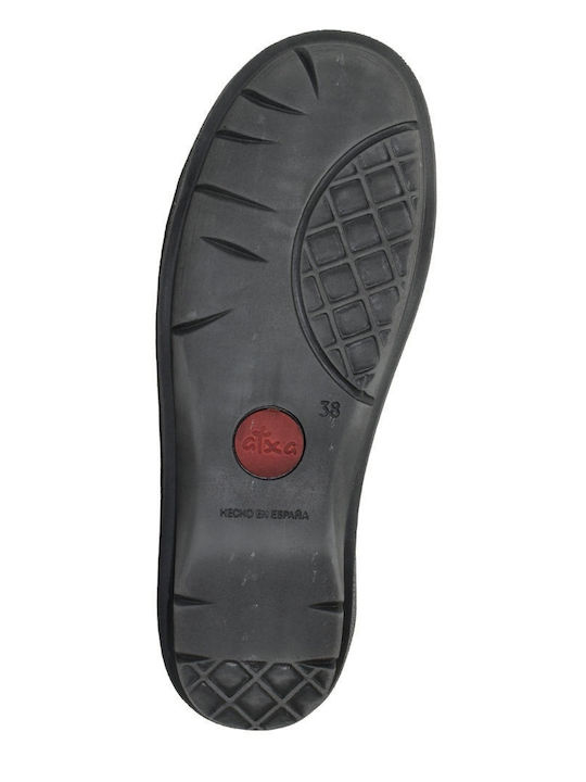 Leder Casuals Stiefeletten Atxa 21066 Burgundisch