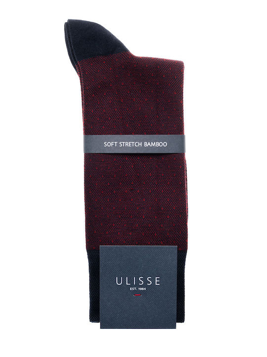 Ulisse Socks Κάλτσα Κλασικό Σχέδιο Μερσεριζέ Βαμβάκι Bamboo Sc-m100-577-ultraviolet Βιολε