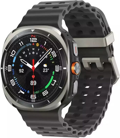 Samsung Galaxy Watch Ultra (2025) Titanium 47mm Waterproof with eSIM and Heart Rate Monitor (Silver)
