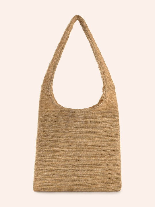Calma House Wicker Beach Bag Beige