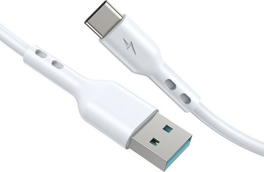 BWOO USB 3.0 Cable USB-C male - USB-A / USB-C 15W Λευκό 2m