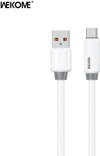 WK USB 2.0 Kabel USB Typ-C männlich - USB-A 66W PD Weiß 1m