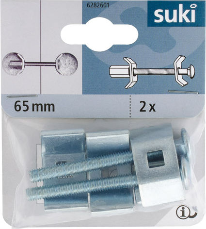ArteLibre Schraube Metallisch mit Länge 65mm