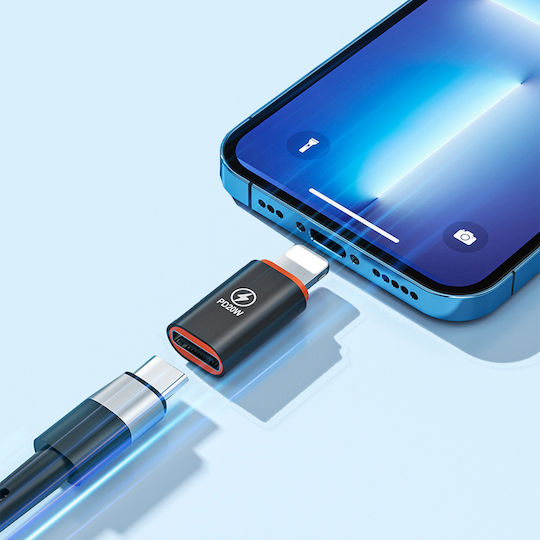 Techsuit Μετατροπέας Lightning male σε USB-C female 1τμχ