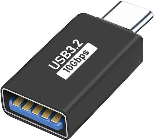 Techsuit Μετατροπέας USB-C male σε USB-A female 1τμχ