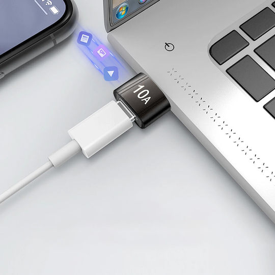 Techsuit Μετατροπέας USB-A male σε USB-C female 1τμχ